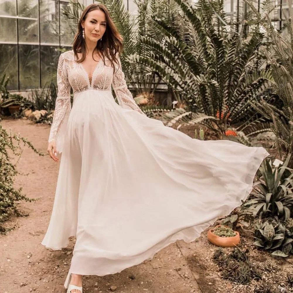 Robe de Mariée Bohème Femme Enceinte 5 Robe de Mariée Bohème Rêve de Miel