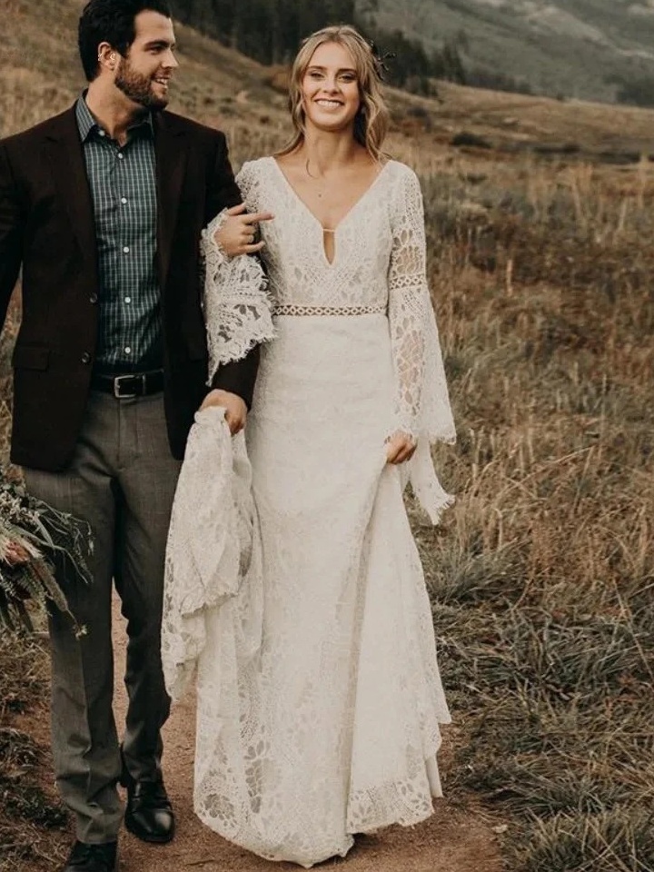 Robe de Gitane Mariage 2 Robe de Mariée Bohème Âme d’Écume