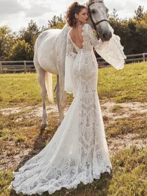 Bohème Robe de Mariée Champêtre 5 Robe de Mariée Bohème Éden Vagabond