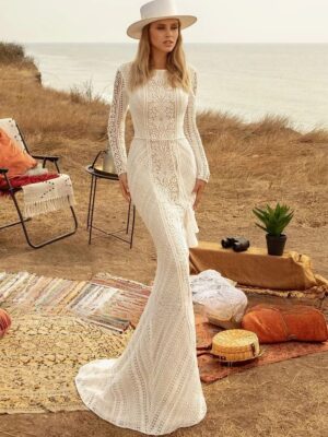 Robe de Mariée en Dentelle Vintage