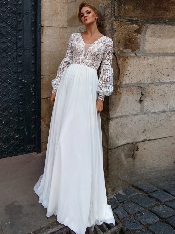 Robe de Mariée Mariage Champêtre 3 Robe de Mariée Bohème Lumière des Prés