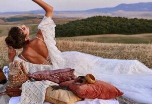 Robe de Mariée Bohème Larmes de Lune