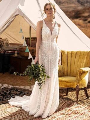 Robe de Mariée Romantique Bohème