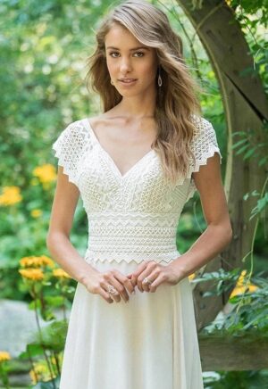 Dentelle Bohème Chic Champêtre Robe de Mariée 6 Robe de Mariée Bohème Lien d’Aurore