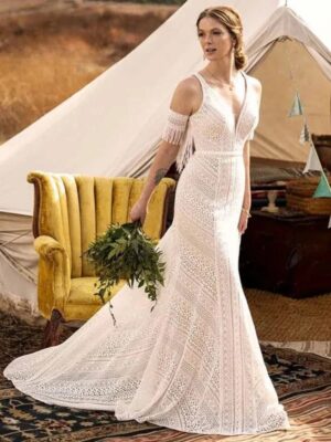 Robe de Mariée Romantique Bohème 6 Robe de Mariée Bohème Velours Nomade