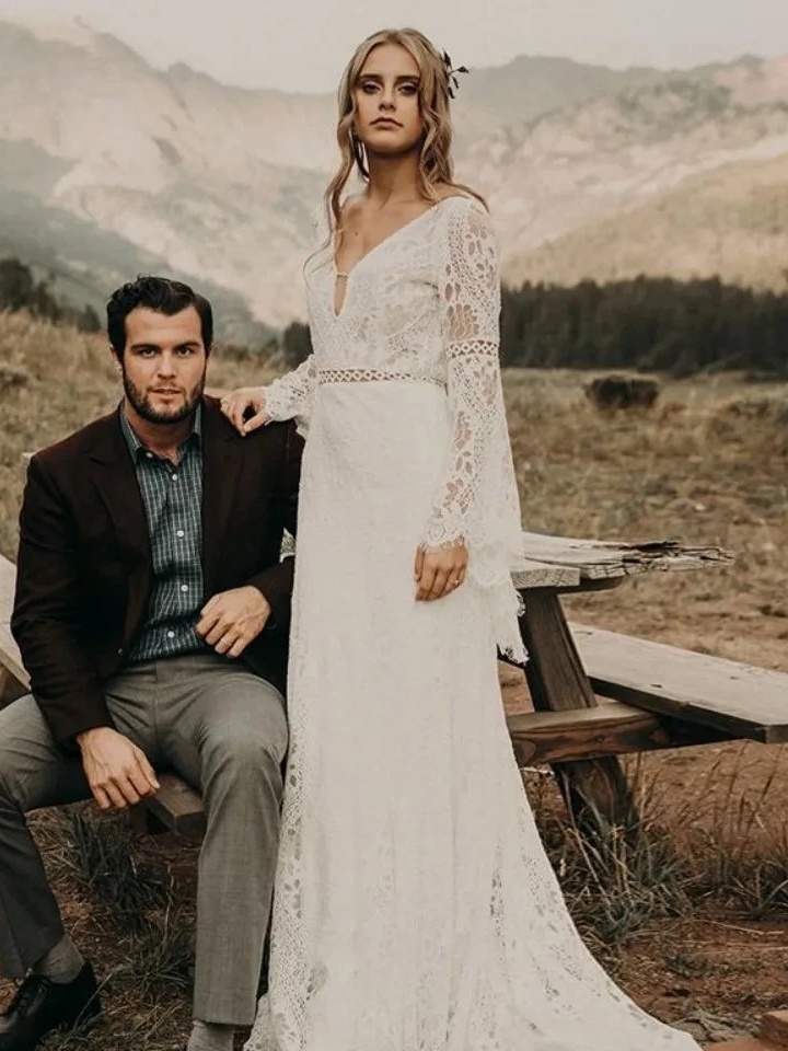 Robe de Gitane Mariage 3 Robe de Mariée Bohème Âme d’Écume