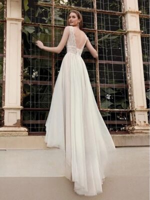 Dos-Nu Robe de Mariée Bohème 3 Robe de Mariée Bohème Liberté Blanche