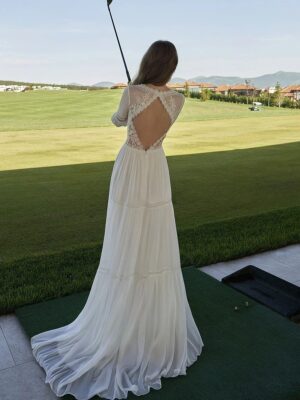 Robe de Mariée Bohème Nuance Pastelle