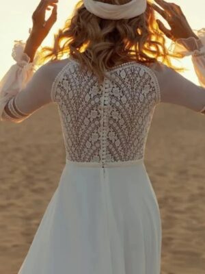 Robe de Mariée Dos Dentelle Bohème 7 Robe de Mariée Bohème Parfum d’Éveil