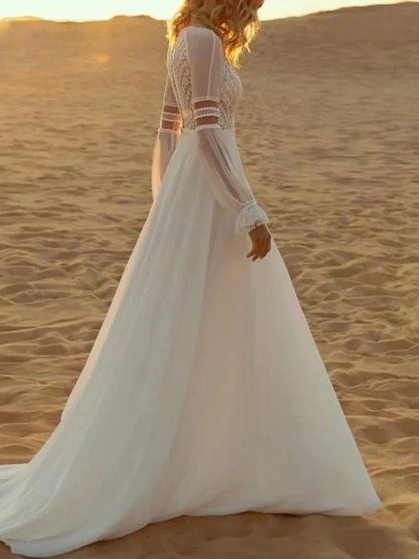 Robe de Mariée Dos Dentelle Bohème 2 Robe de Mariée Bohème Parfum d’Éveil