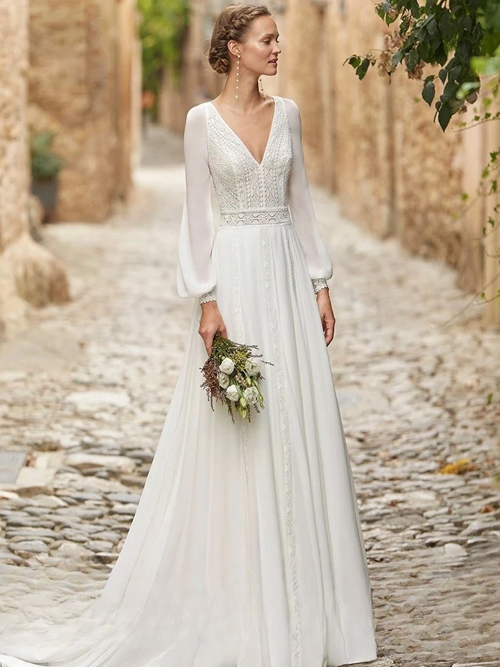 Robe de Mariée Bohème Chic 2021 1 Robe de Mariée Bohème Chic 2021