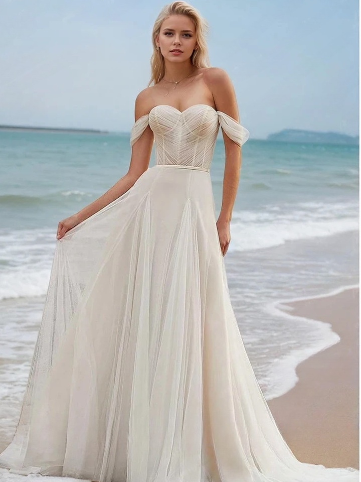 Robe de Mariée Bohème Plage 1 Robe de Mariée Bohème Plage