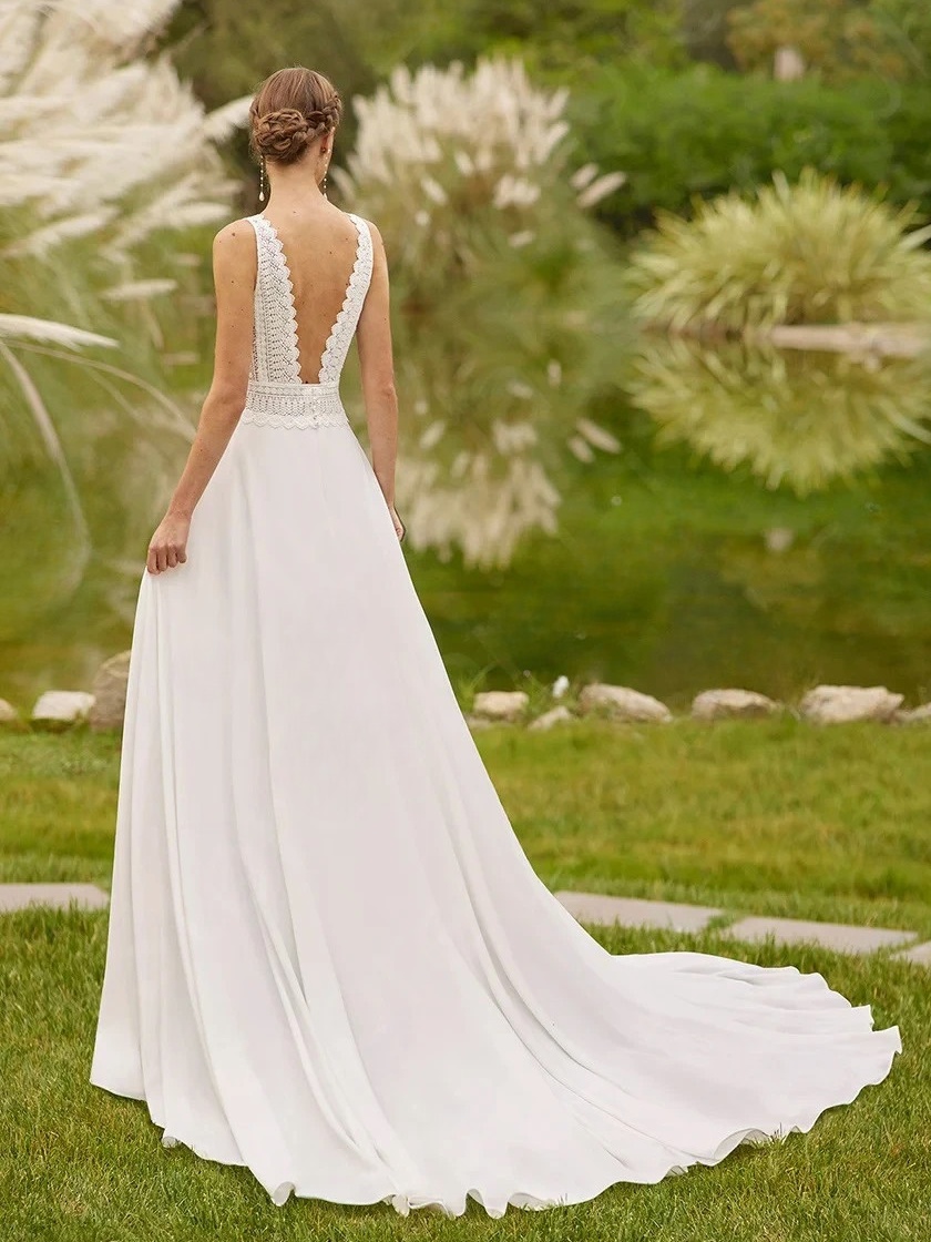 Robe de Mariée Bohème Chic 2022 2 Robe de Mariée Bohème Douceur Infinie