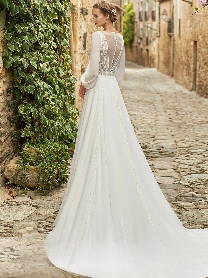 Robe de Mariée Bohème Chic 2021 2 Robe de Mariée Bohème Nuage de Rosée
