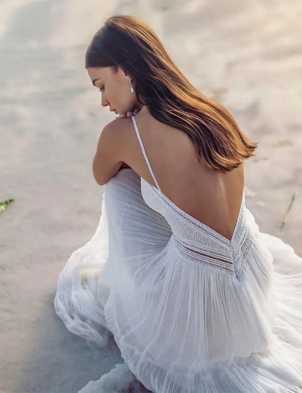 Robe de Mariée Bohème sans Traîne 2 Robe de Mariée Bohème Sillage de Rêve