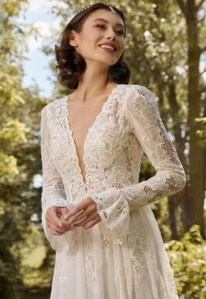 Robe de Mariée Bohème Lueur Enchantée