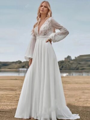 Robe de Mariage Bohème Chic 5 Robe de Mariée Bohème Clarté Sauvage