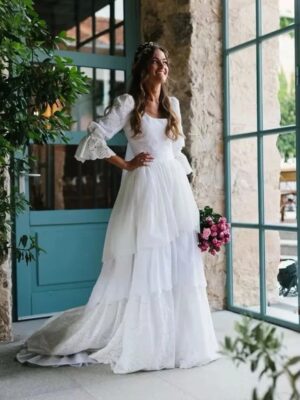 Robe de Mariée Bohème Étreinte d’Ivoire