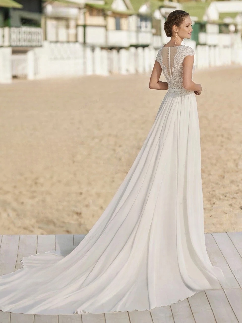 Robe de Mariée Champêtre Vintage 2 Robe de Mariée Bohème Pluie Bohème