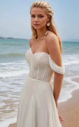 Robe de Mariée Bohème Plage 5 Robe de Mariée Bohème Harmonie d’Aube