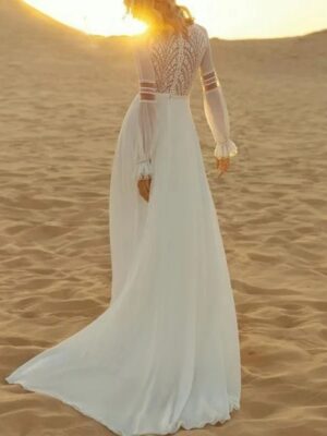 Robe de Mariée Dos Dentelle Bohème 6 Robe de Mariée Bohème Parfum d’Éveil