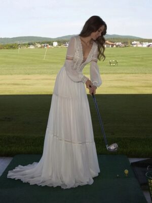 Romantique Robe de Mariée Bohème