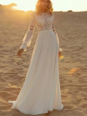 Robe de Mariée Dos Dentelle Bohème