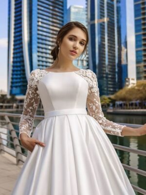 Robe de Mariée Princesse Blanche 5 H520160cf33e14ee5889275d707136079B Cropped