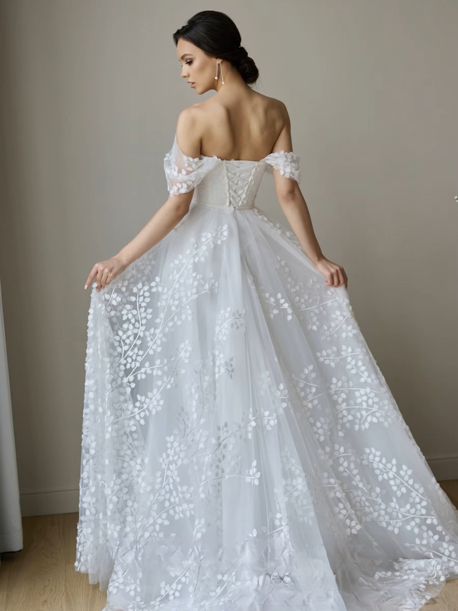 Robe de Mariée Princesse avec Bustier 2 Robe de Mariée Princesse avec Bustier – Image 2