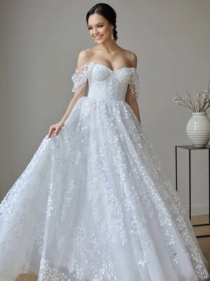 Robe de Mariée Princesse avec Bustier