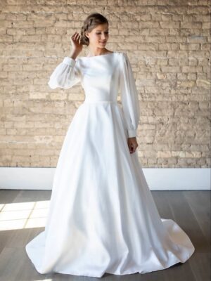 Robe de Mariée Princesse avec Manche