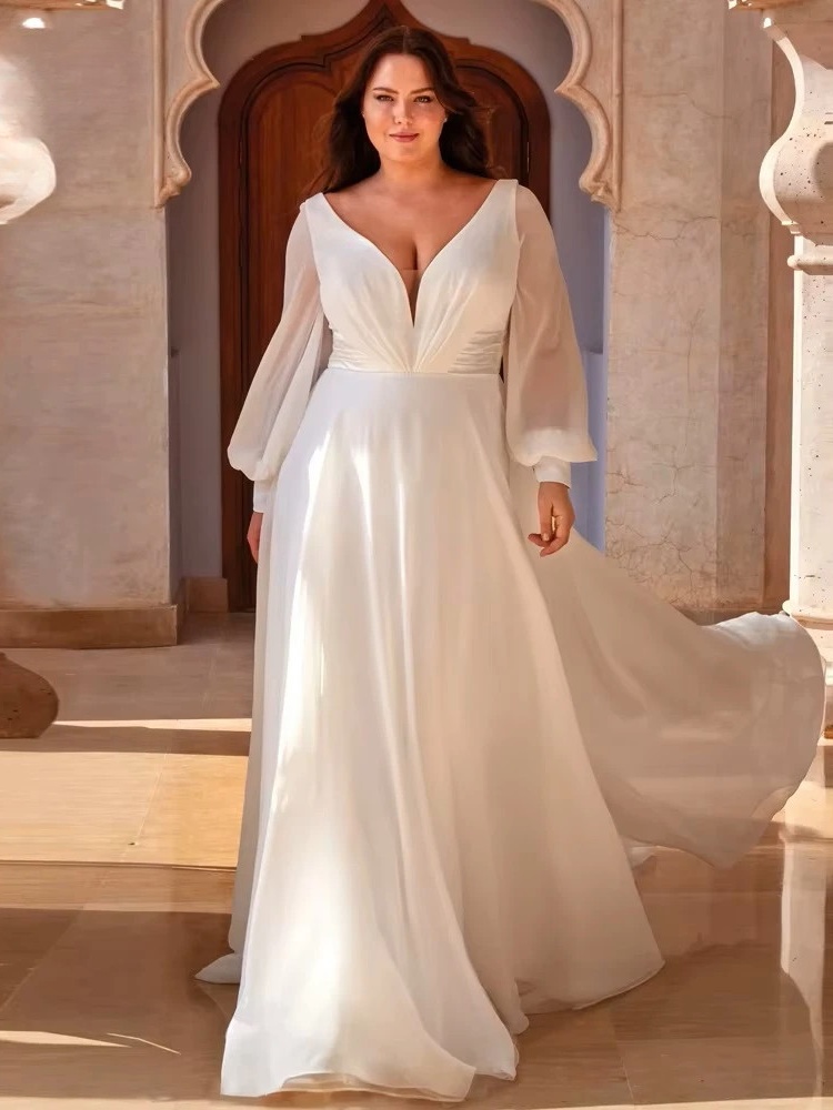Robe de Mariée Manches Longues Grande Taille 1 Robe de Mariée Manches Longues Grande Taille
