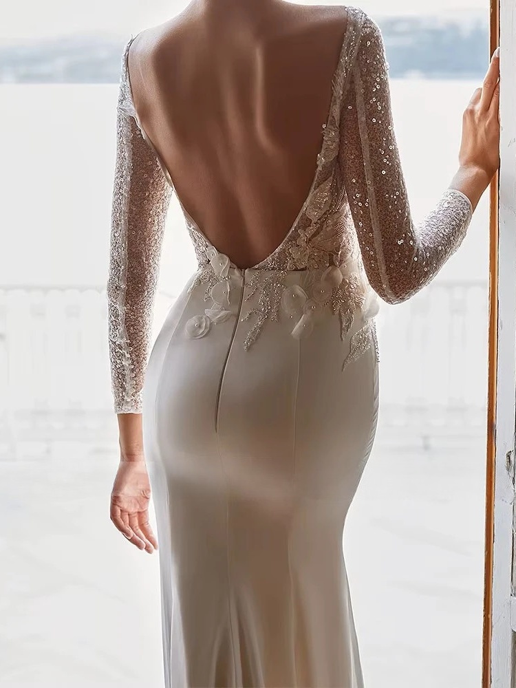 Robe de Mariée Simple Droite 2 Robe de Mariée Simple Droite – Image 2