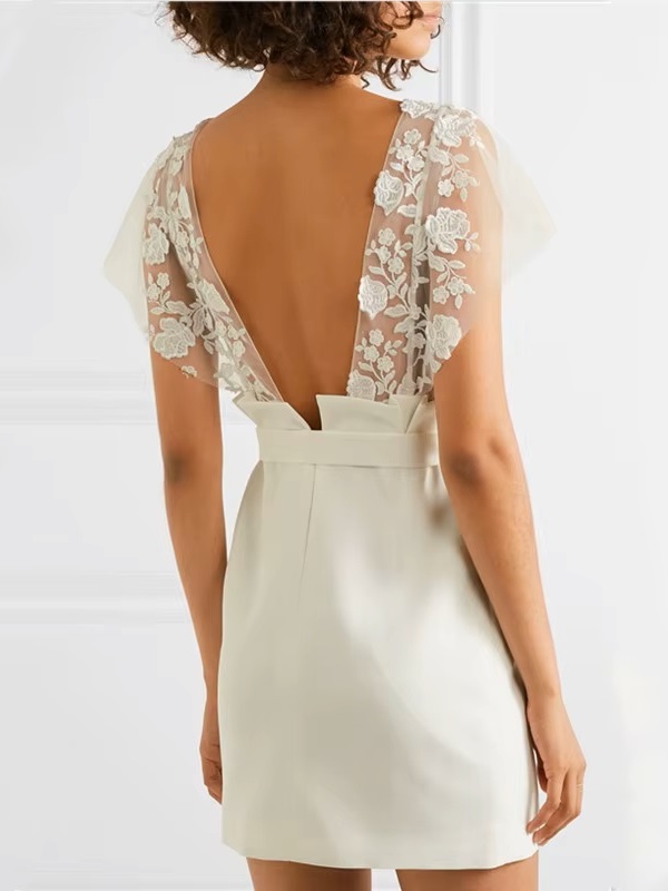 Robe de Mariée Courte Originale 2 Robe de Mariée Courte Originale – Image 2