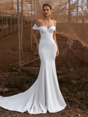 Robe de Mariée Simple Bustier