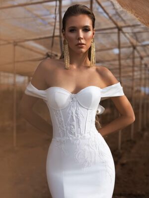 Robe de Mariée Simple Bustier 7 Robe de Mariée Simple Bustier
