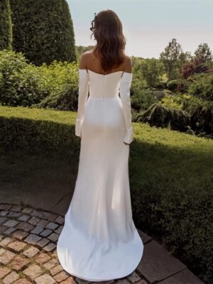 Robe de Mariée Courte et Simple