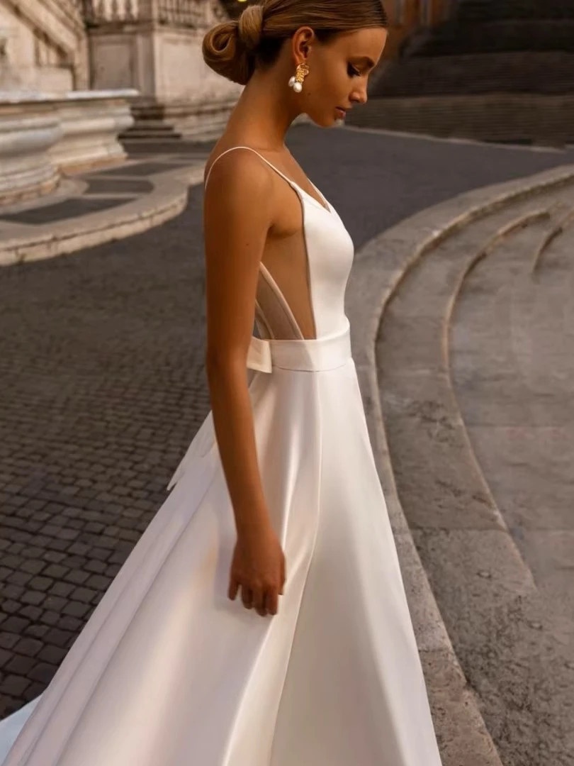 Robe de Mariée 2021 Simple 4 Robe de Mariée 2021 Simple – Image 4