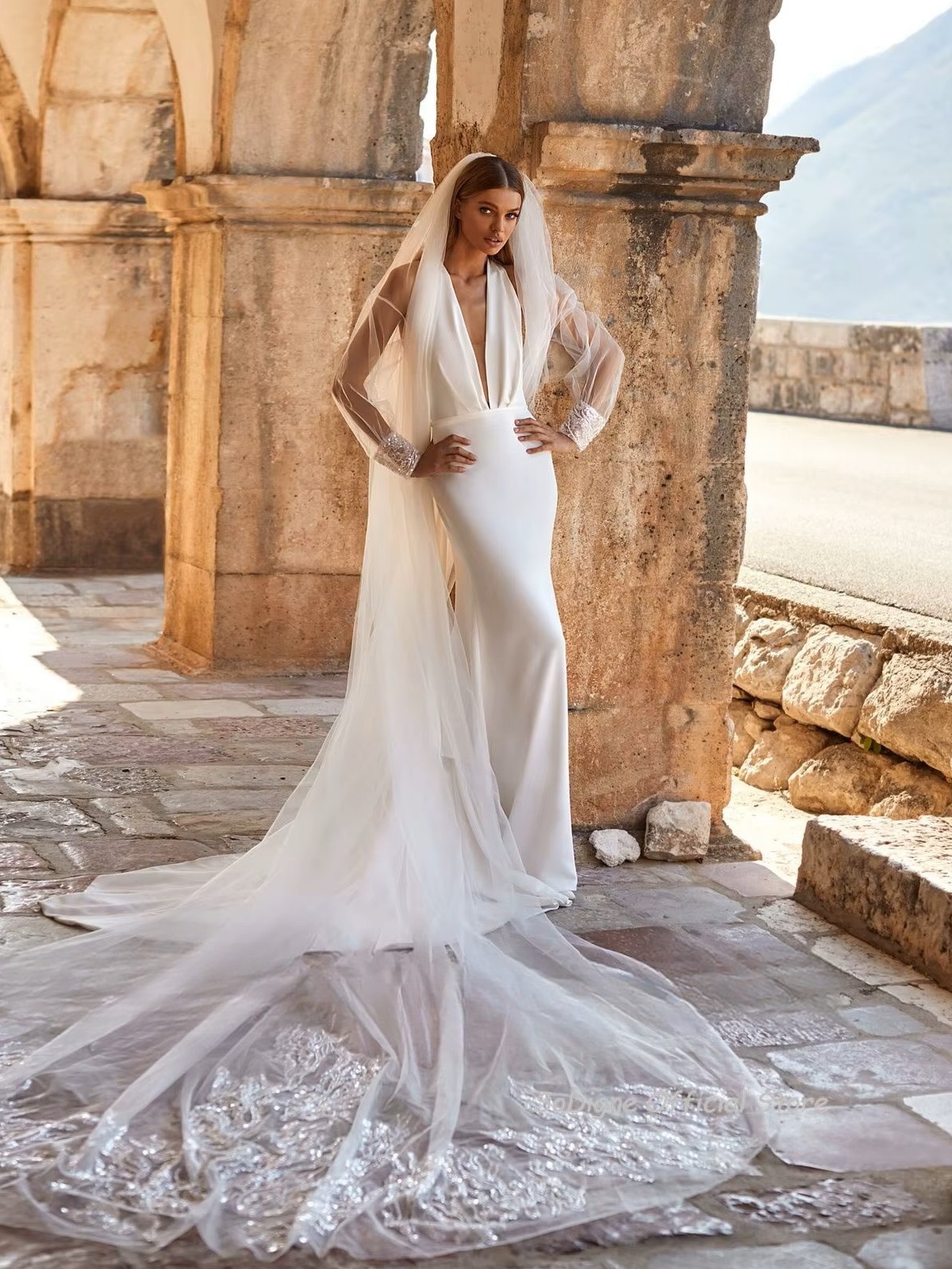 Simple Robe de Mariée Champêtre 2 Simple Robe de Mariée Champêtre – Image 2