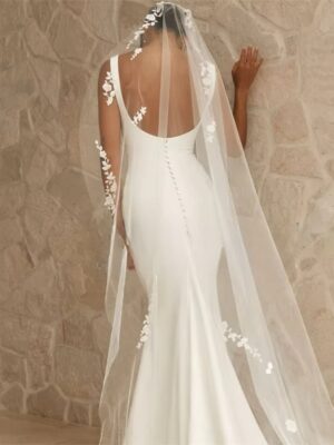 Robe de Mariée Hiver Simple