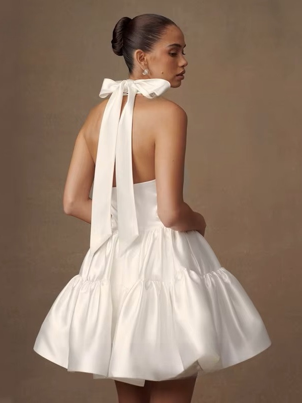 Robe de Mariée Courte en Tulle 2 Robe de Mariée Courte en Tulle – Image 2