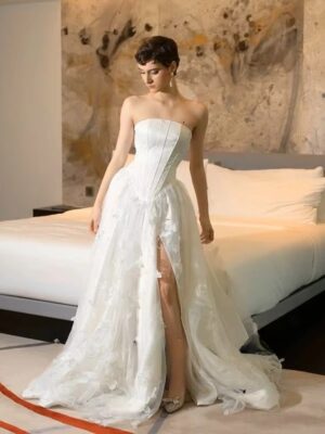 Robe de Mariée Princesse Asymétrique