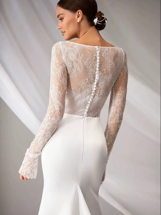 Robe de Mariée Fluide et Simple 2 Robe de Mariée Fluide et Simple – Image 2