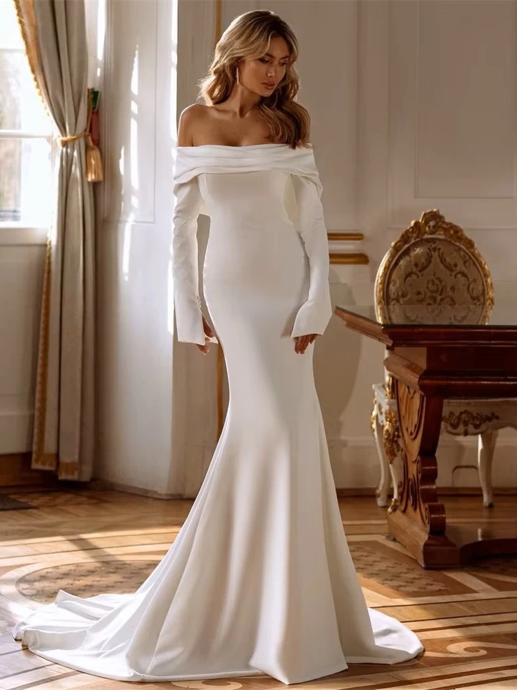 Robe de Mariée Blanche Simple 1 Robe de Mariée Blanche Simple