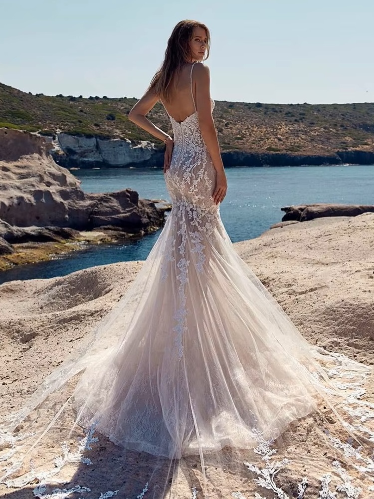 Robe de Mariée Sirène Bustier Cœur 2 Robe de Mariée Sirène Bustier Cœur – Image 2