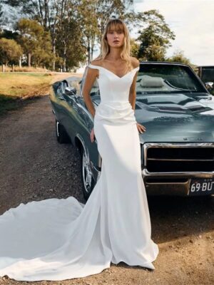 Robe de Mariée Simple Fluide