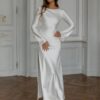 Robe de Mariée Satin Simple