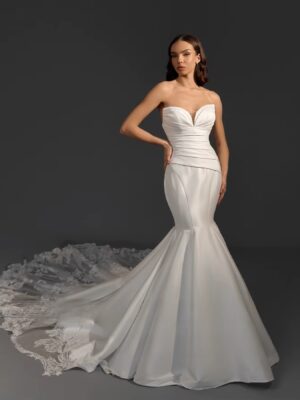 Robe de Mariée Sirène sans Bretelles