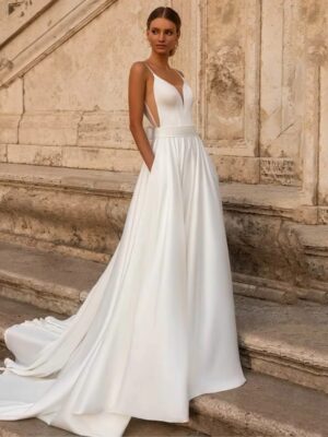 Robe de Mariée 2021 Simple