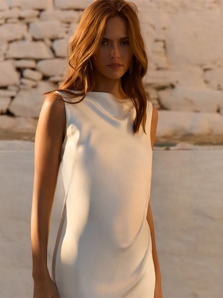 Robe de Mariée Ivoire Simple 3 Robe de Mariée Ivoire Simple – Image 3